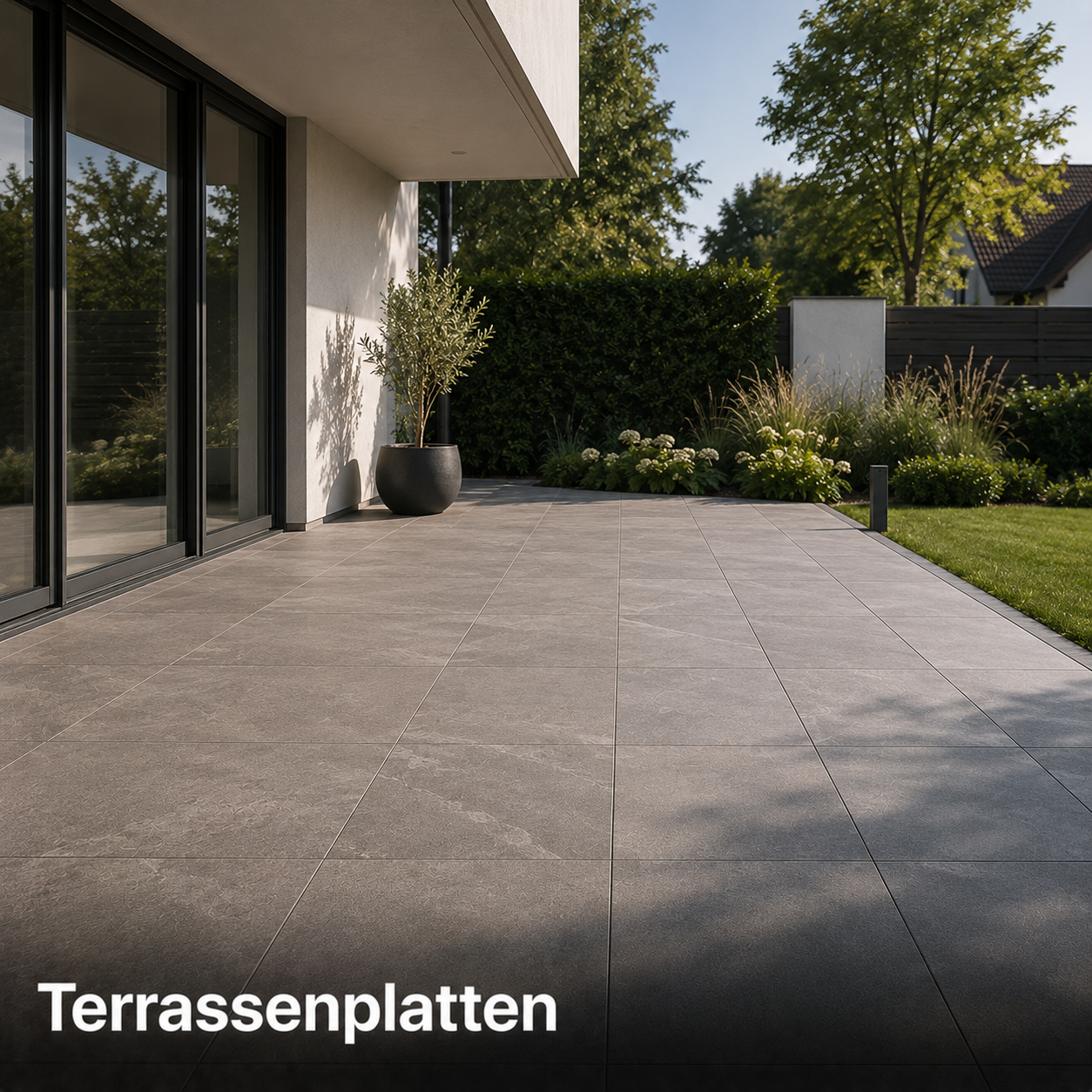 Terrassenplatten für den Outdoorbereich (meist als 20mm Keramik erhältlich)