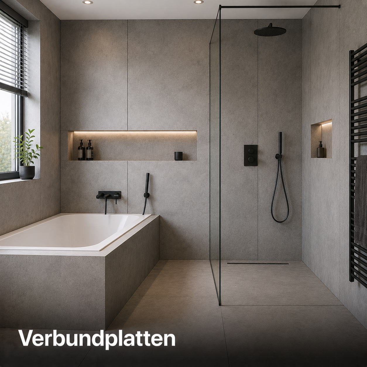 Alumium und/oder kunststoffbasierte großformatige Verbundplatten