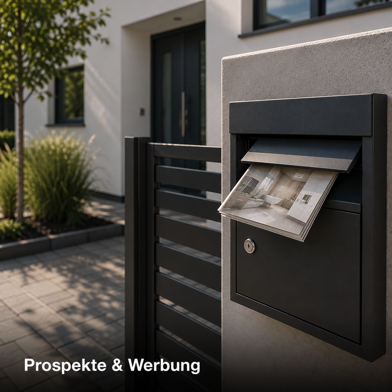 Prospekte oder Werbung.