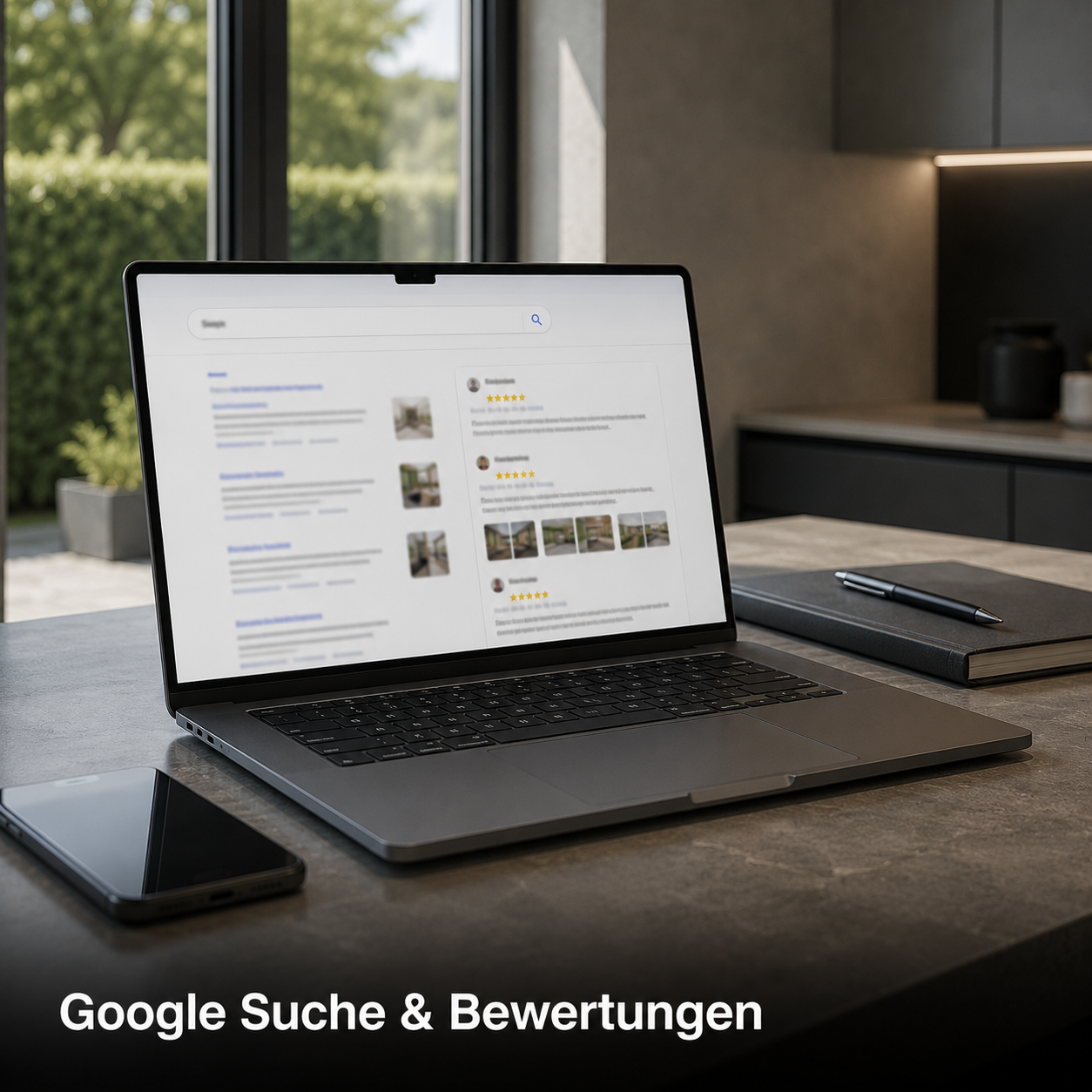 Google Suche & Bewertungen.